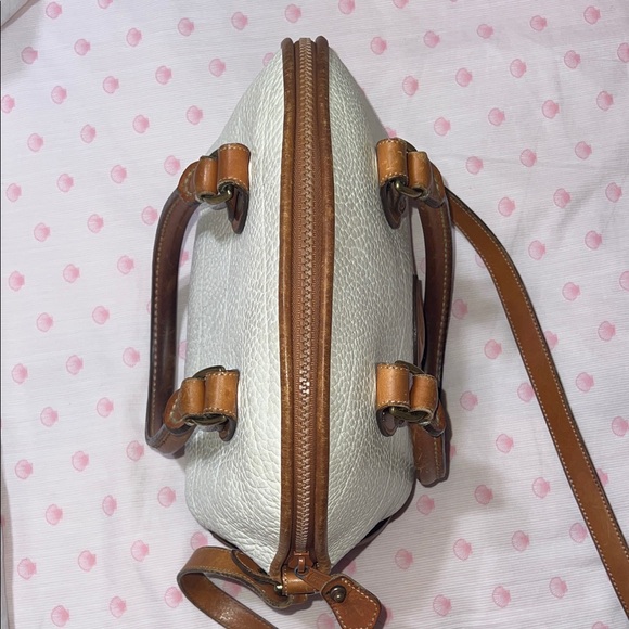 Dooney & Bourke White and Brown Satchel Vintage - Picture 7 of 9